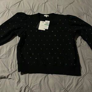 Black ALC Sweater with diamonds